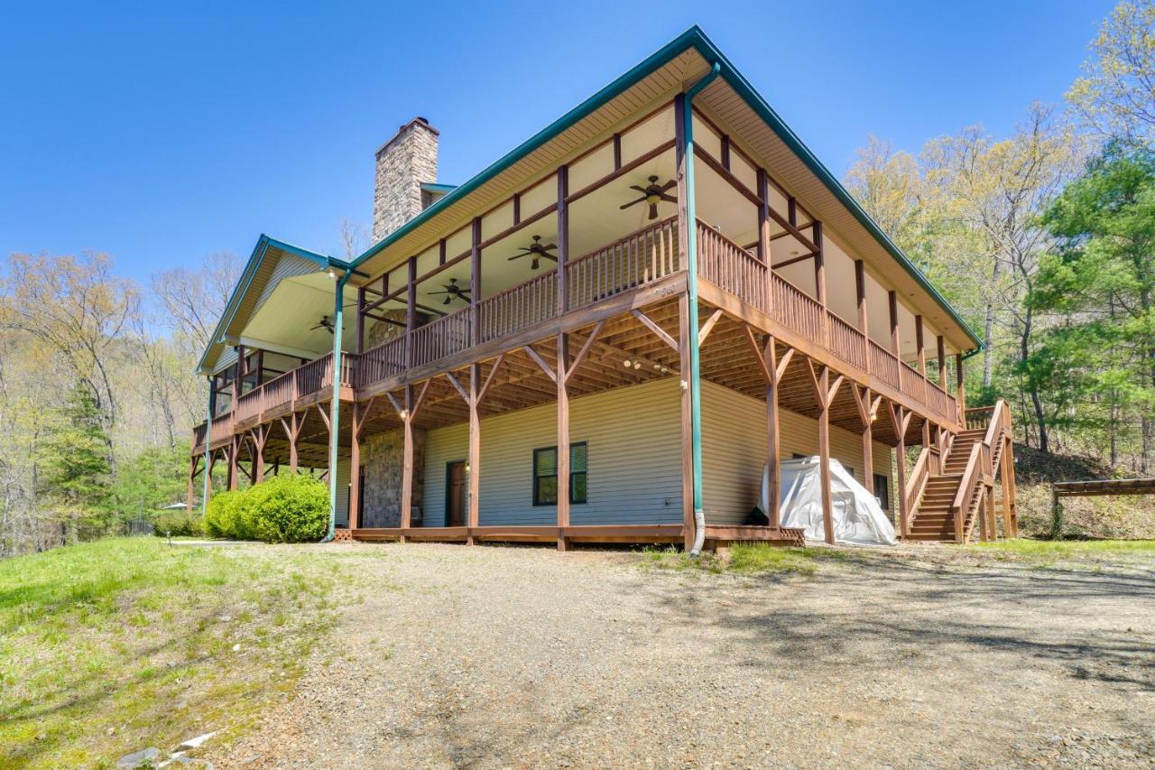 Expansive Home On 16 Acres With Smoky Mountain Views Murphy Buitenkant foto